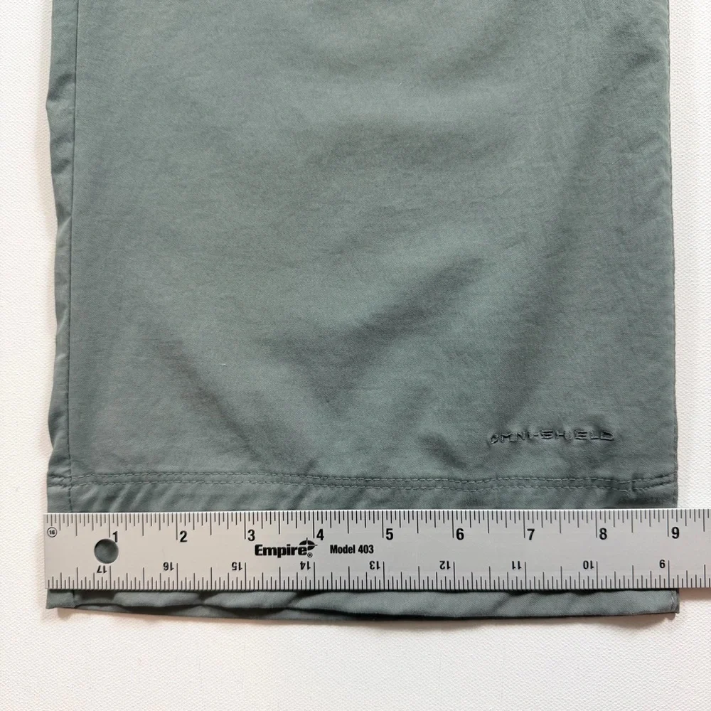 Columbia Omni-Shield Women’s Hiking Pants Size 14 Gray Green Outdoor Trail - Picture 8 of 12
